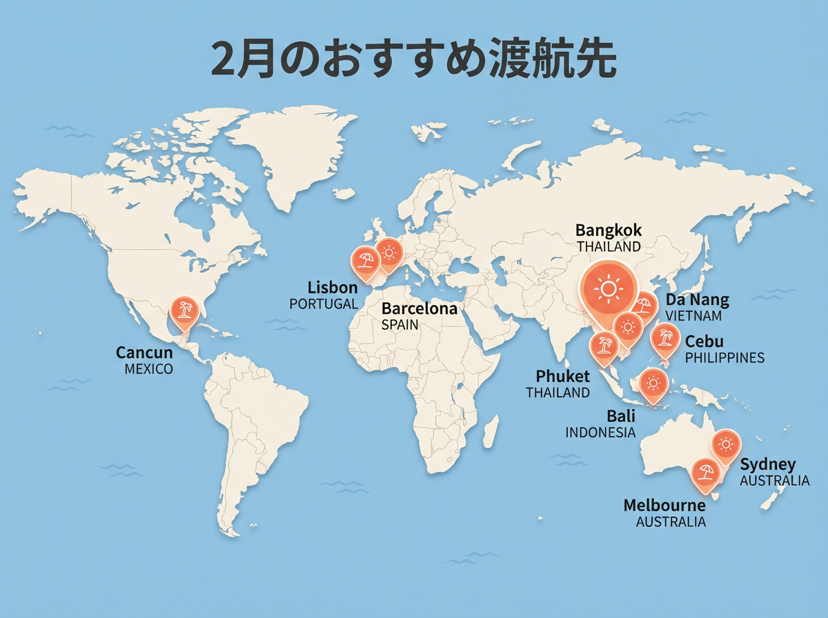 世界地図とおすすめの国々